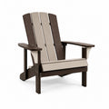 Fauteuil Adirondack en Bois Composite Marron et Beige