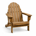 Chaise Adirondack en bois brun
